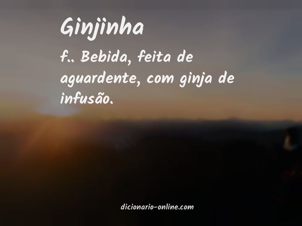 Significado de ginjinha