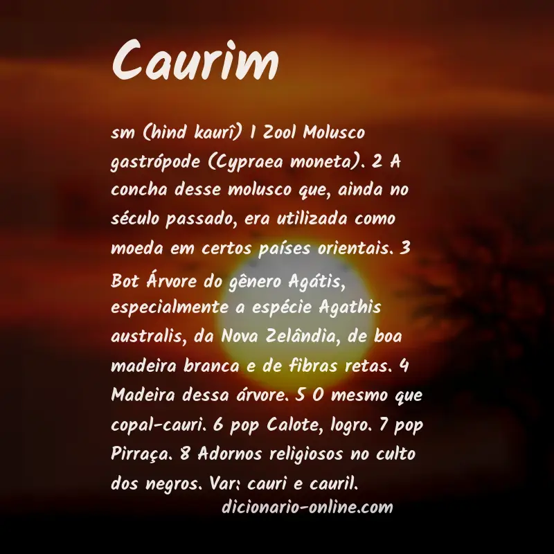 Significado de caurim