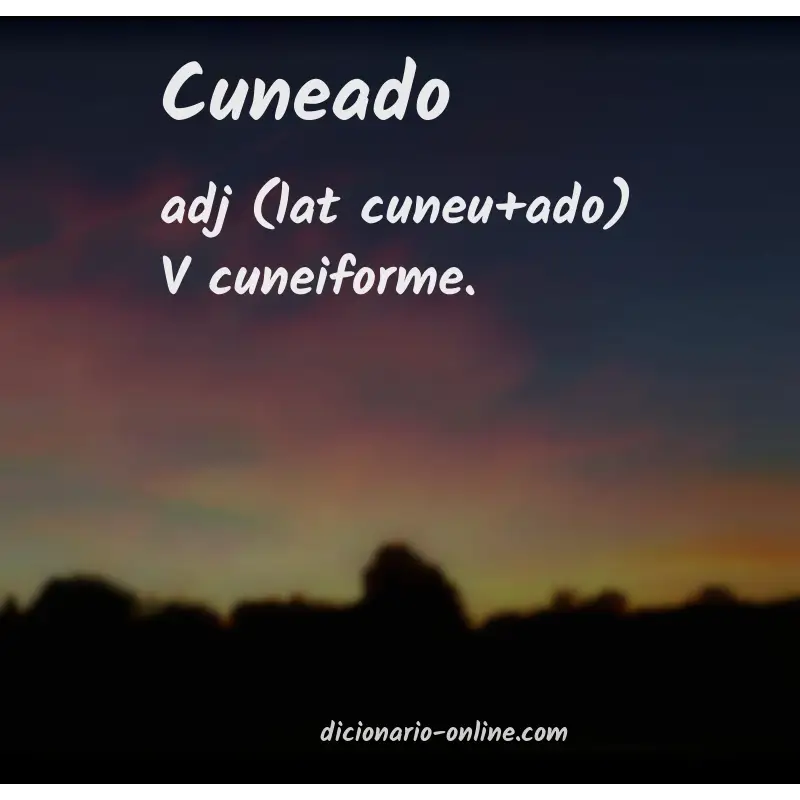 Significado de cuneado