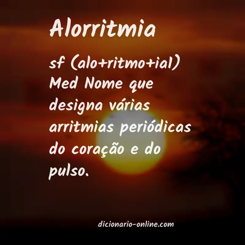 Significado de alorritmia