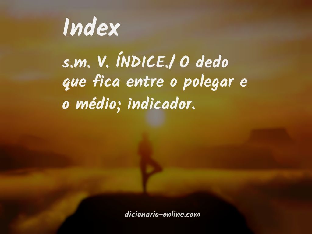 Significado de index