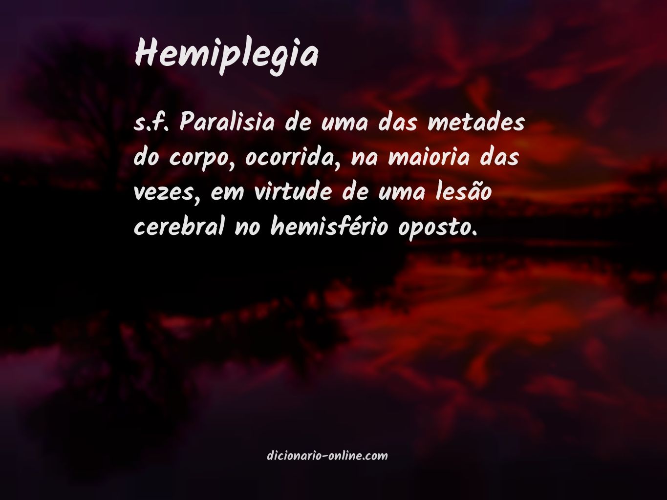 Significado de hemiplegia