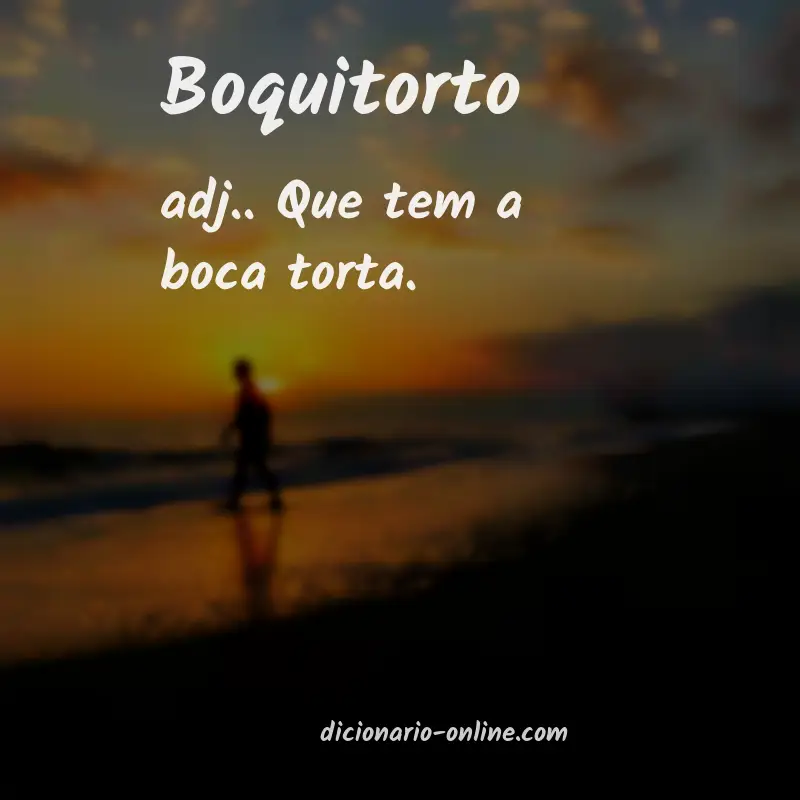 Significado de boquitorto