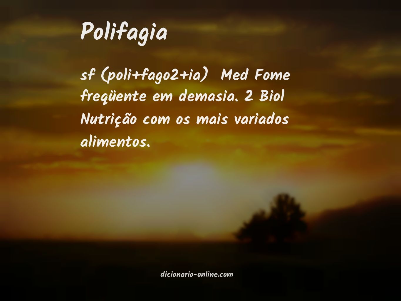 Significado de polifagia