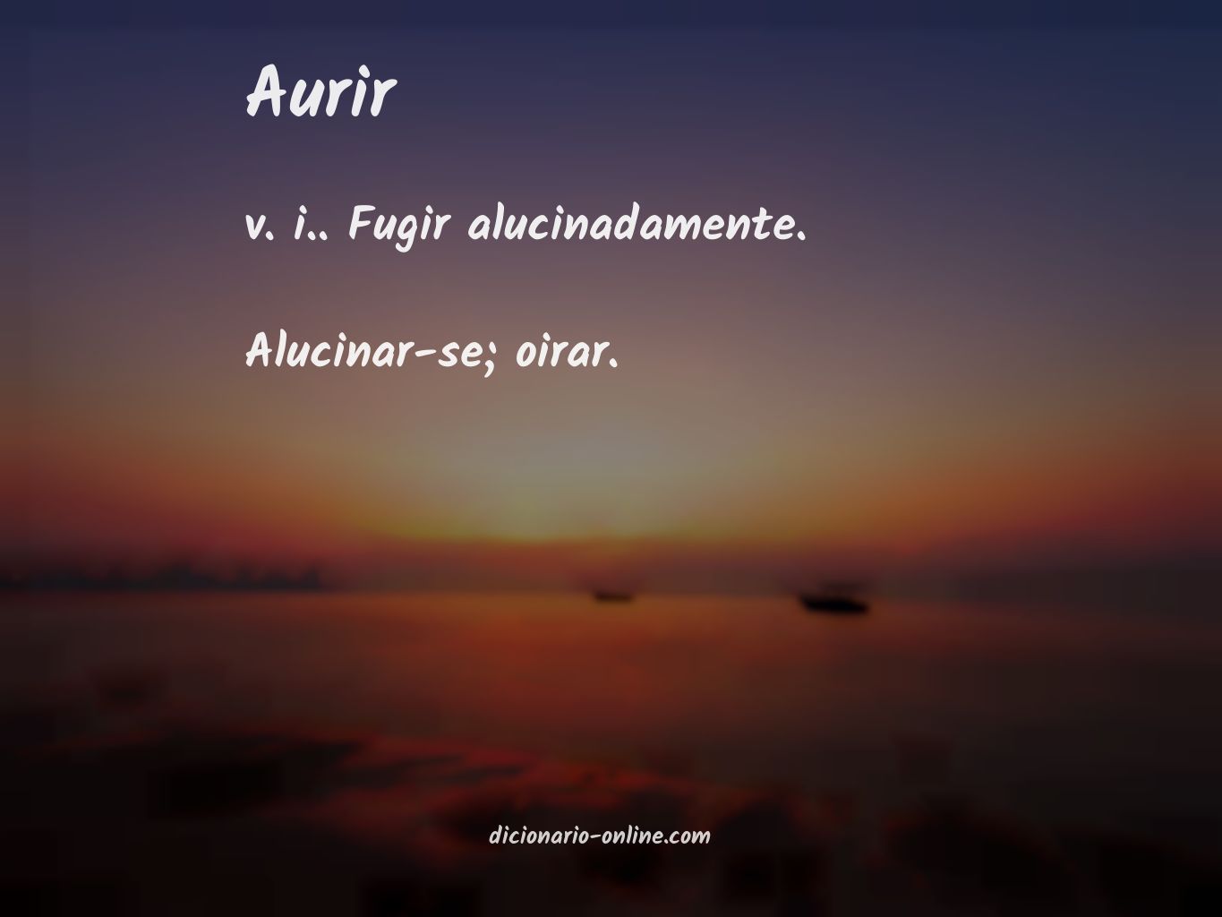 Significado de aurir