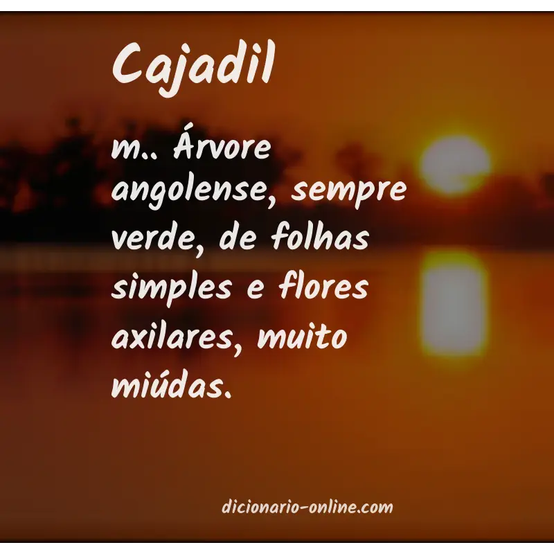 Significado de cajadil
