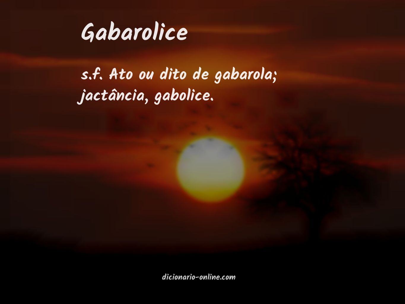 Significado de gabarolice