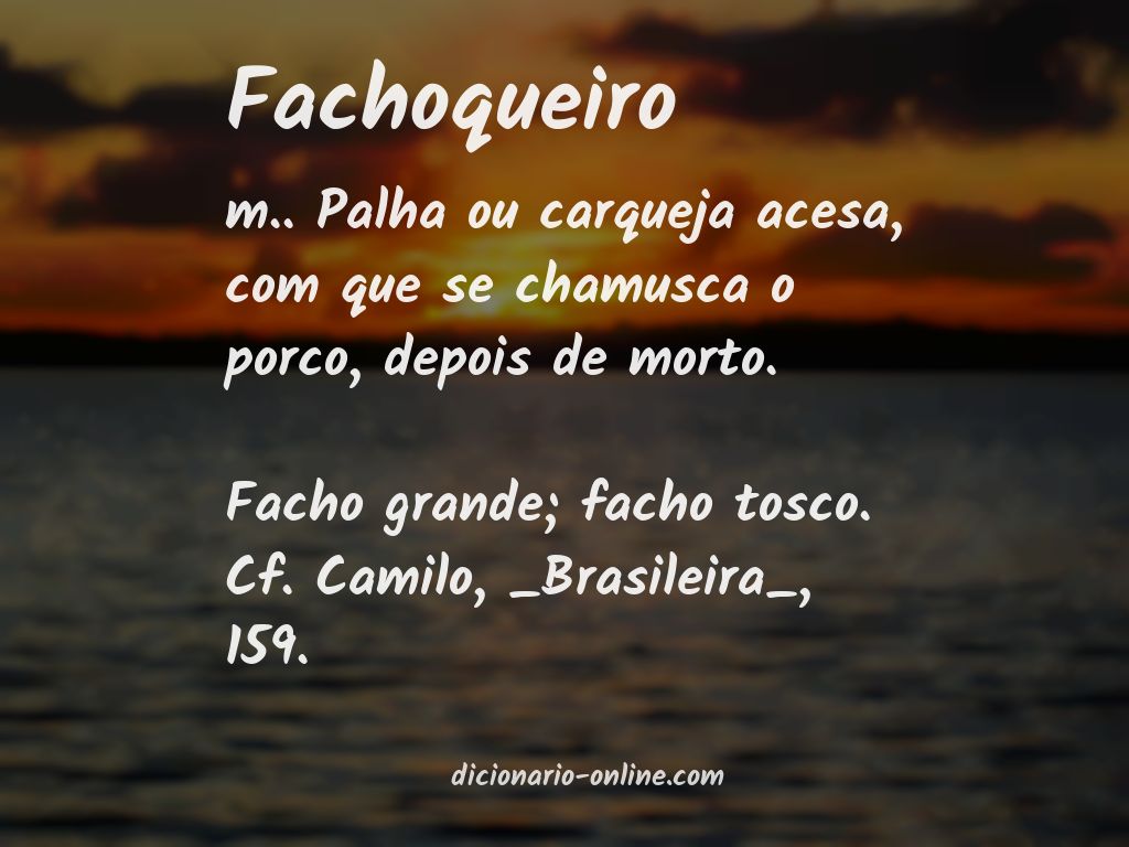 Significado de fachoqueiro