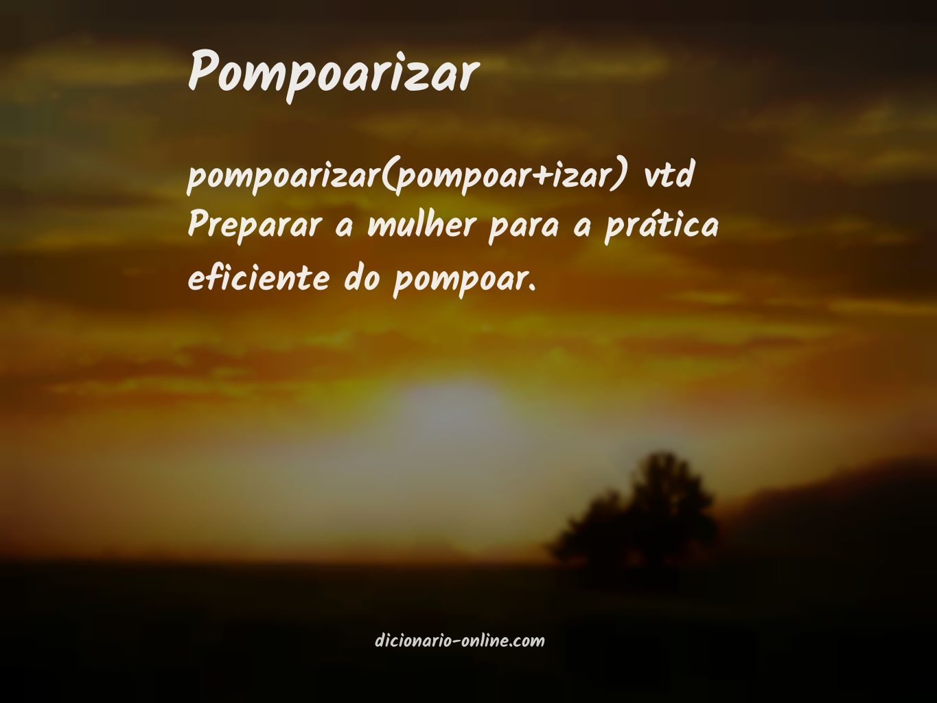 Significado de pompoarizar