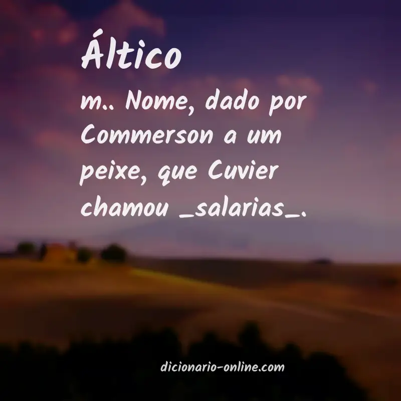 Significado de áltico