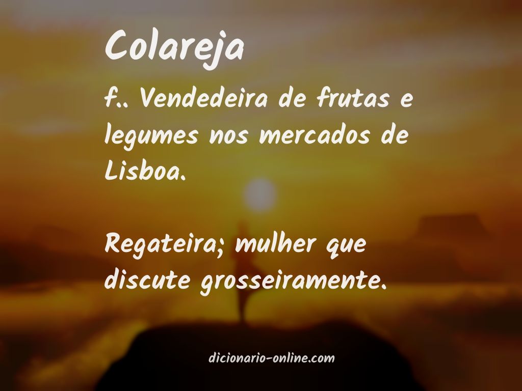 Significado de colareja