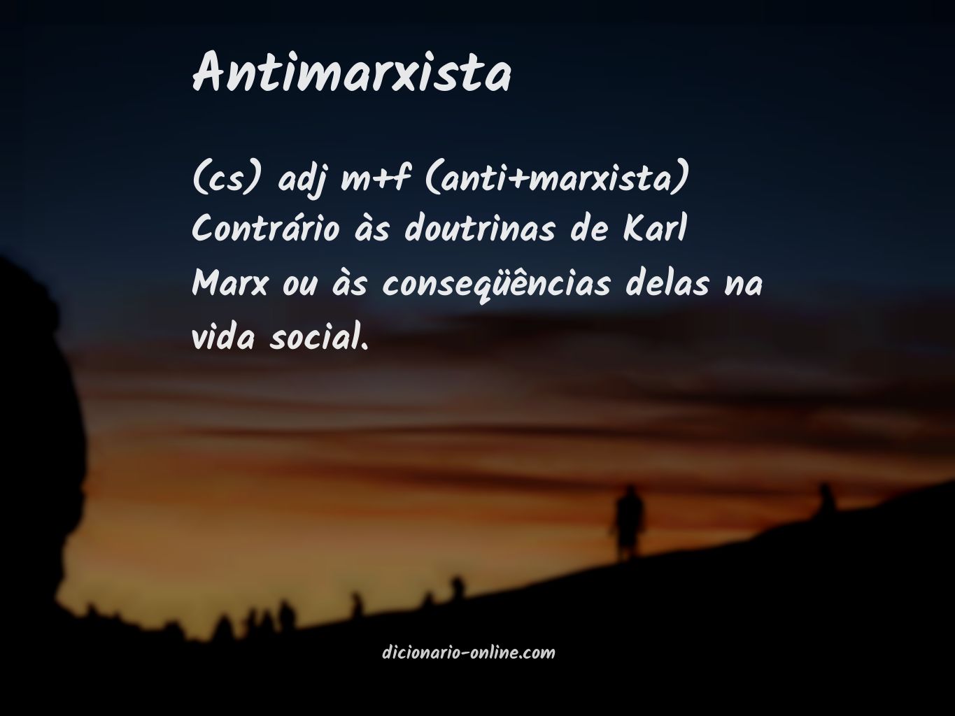 Significado de antimarxista