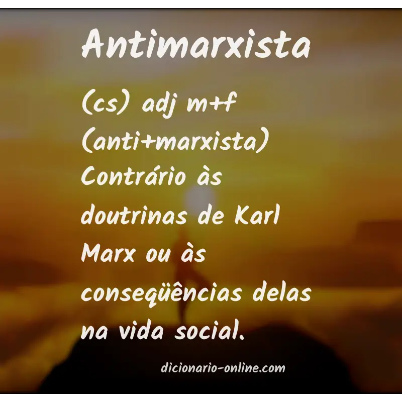 Significado de antimarxista