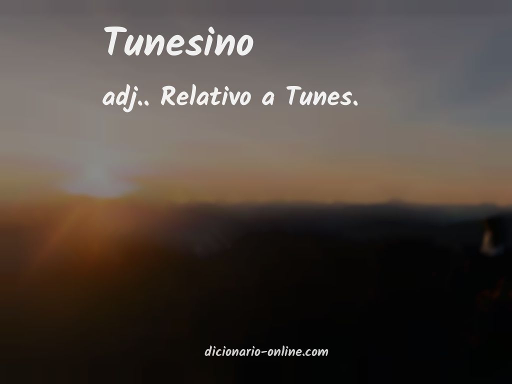 Significado de tunesino