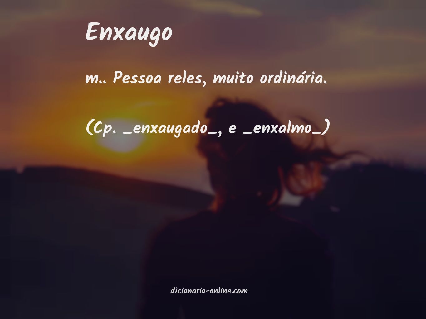 Significado de enxaugo