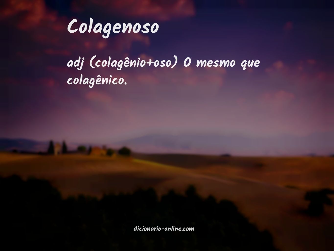 Significado de colagenoso