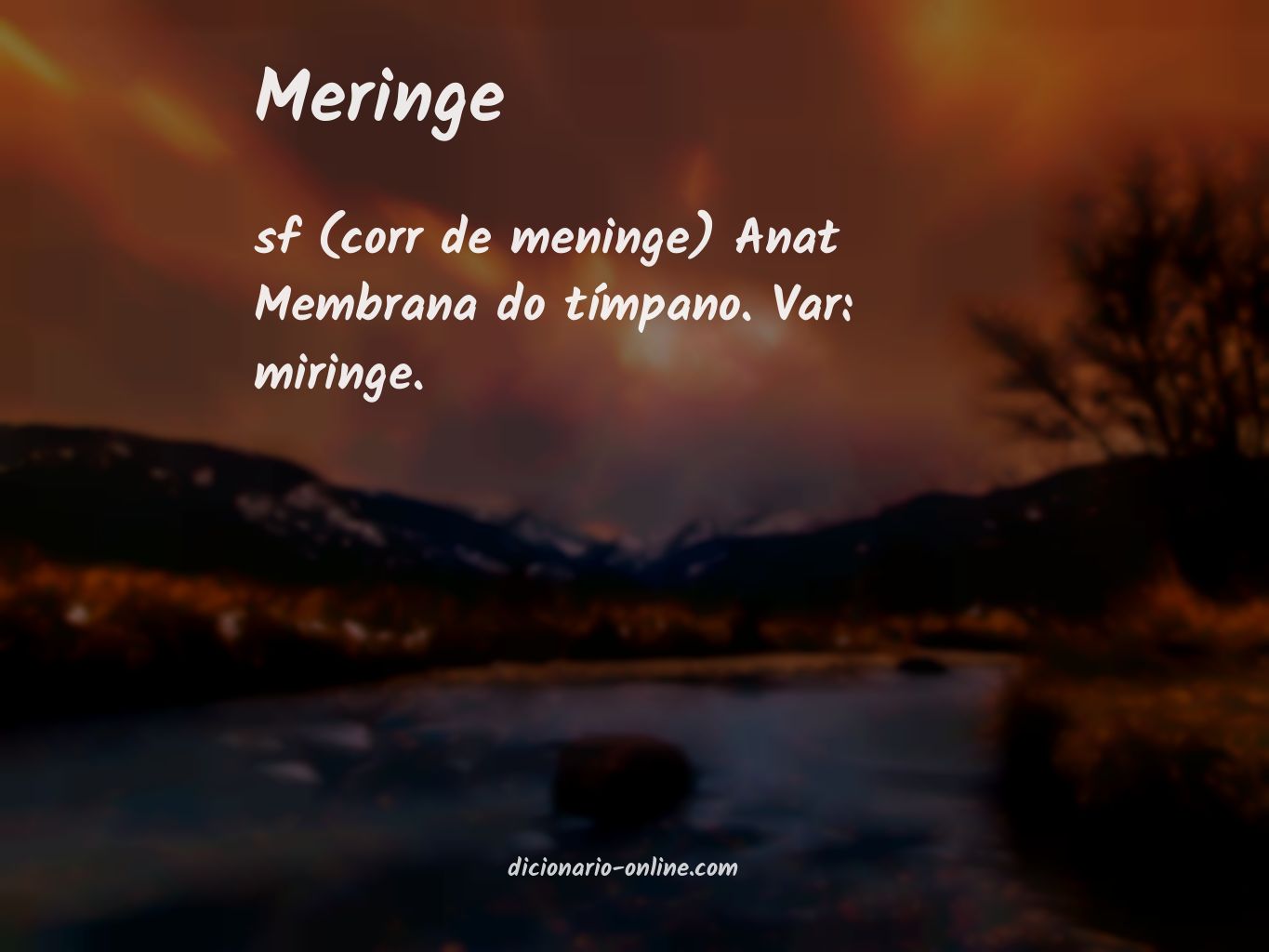 Significado de meringe