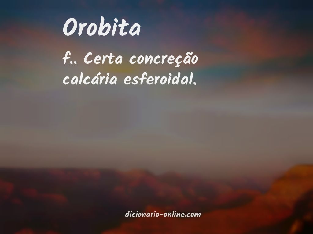 Significado de orobita