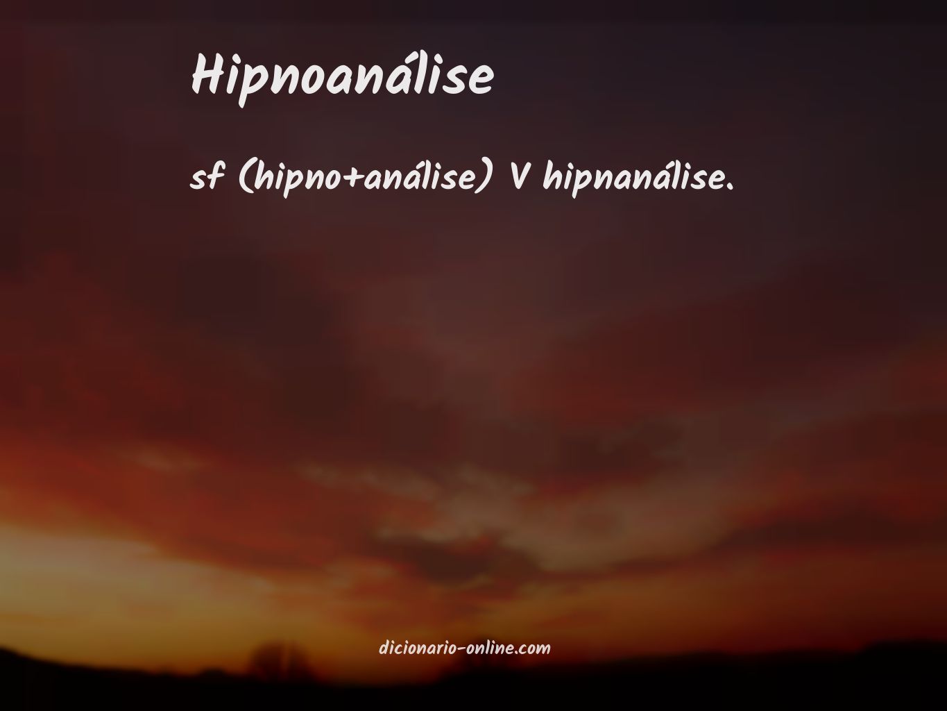 Significado de hipnoanálise