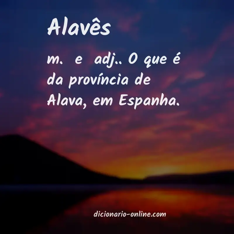 Significado de alavês