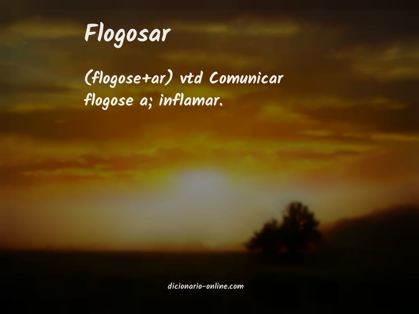 Significado de flogosar