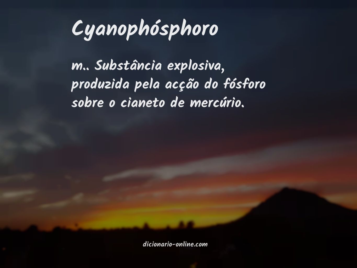 Significado de cyanophósphoro