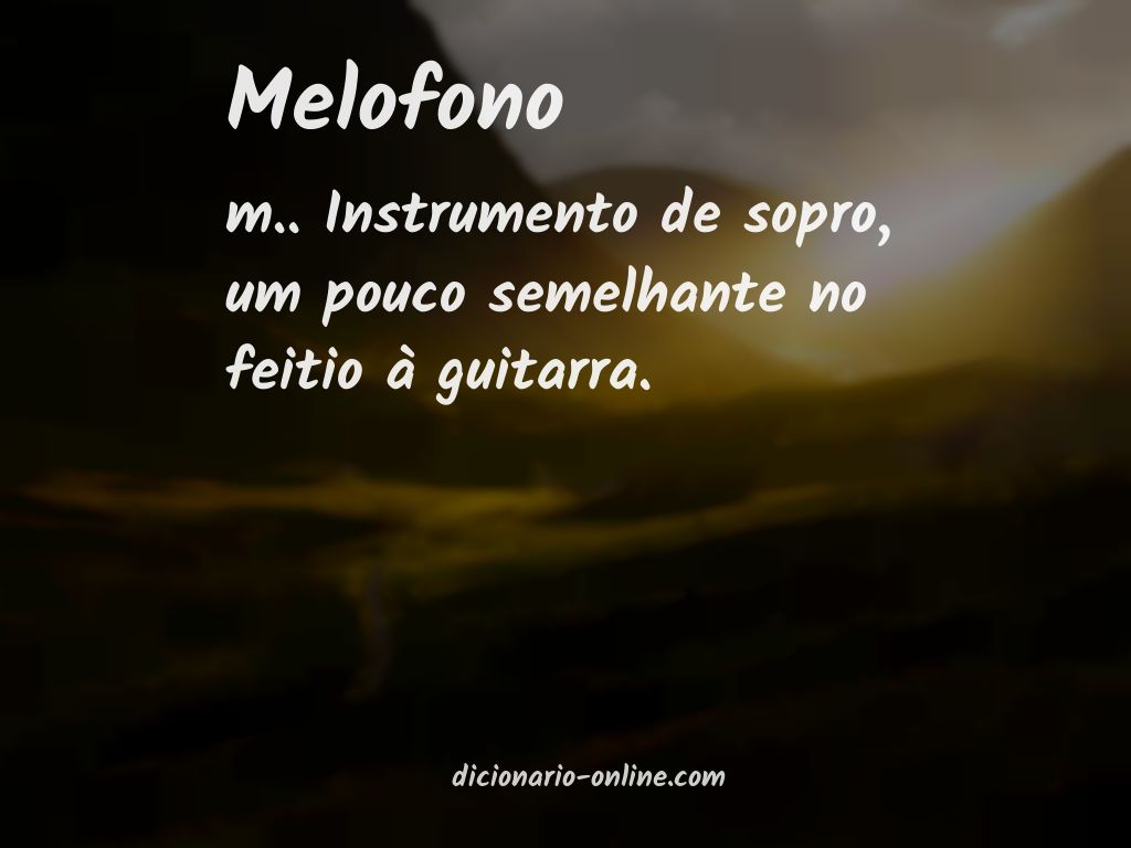 Significado de melofono