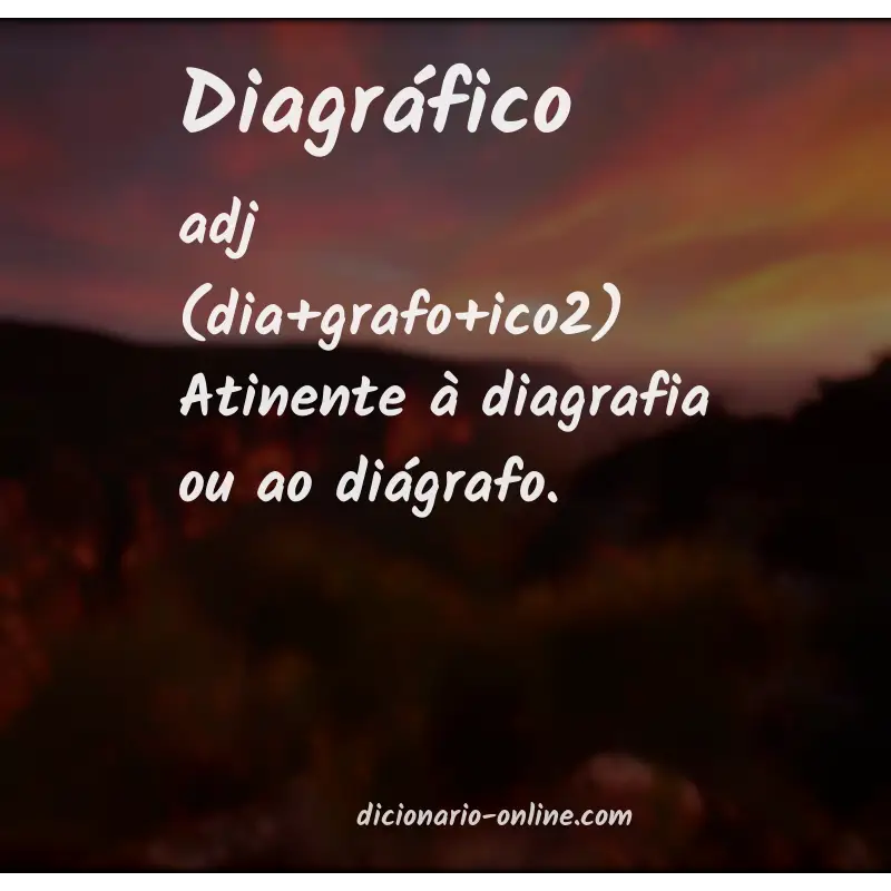 Significado de diagráfico