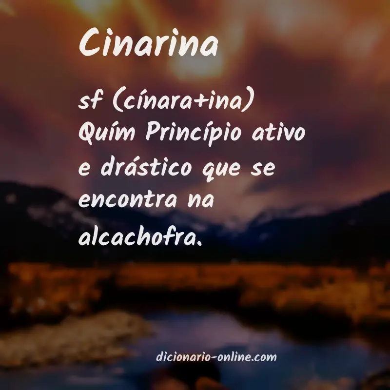 Significado de cinarina