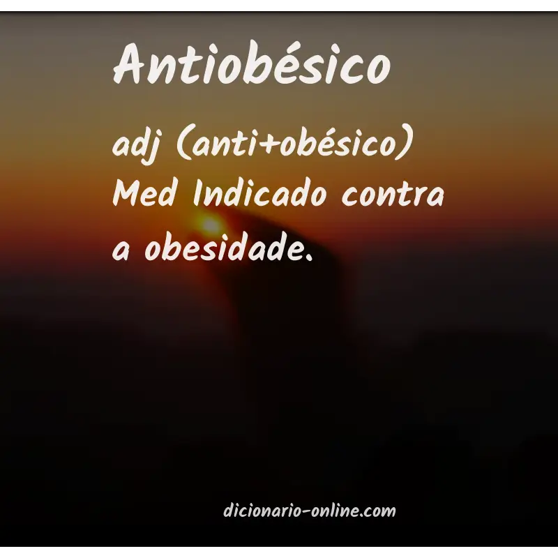 Significado de antiobésico