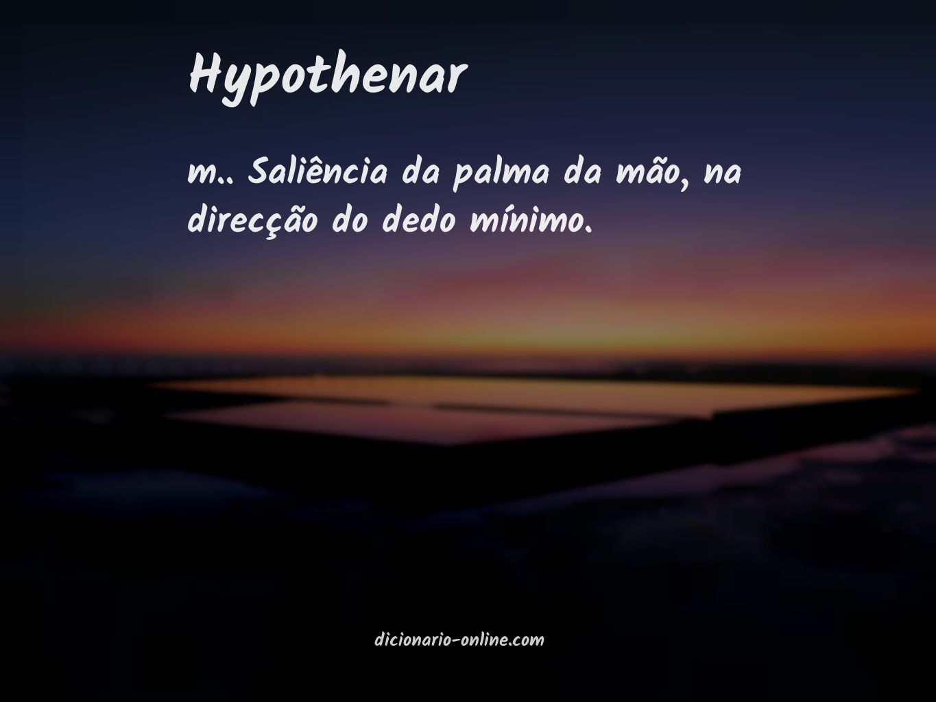 Significado de hypothenar