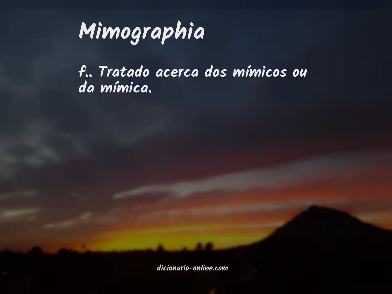 Significado de mimographia