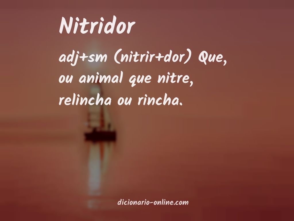 Significado de nitridor