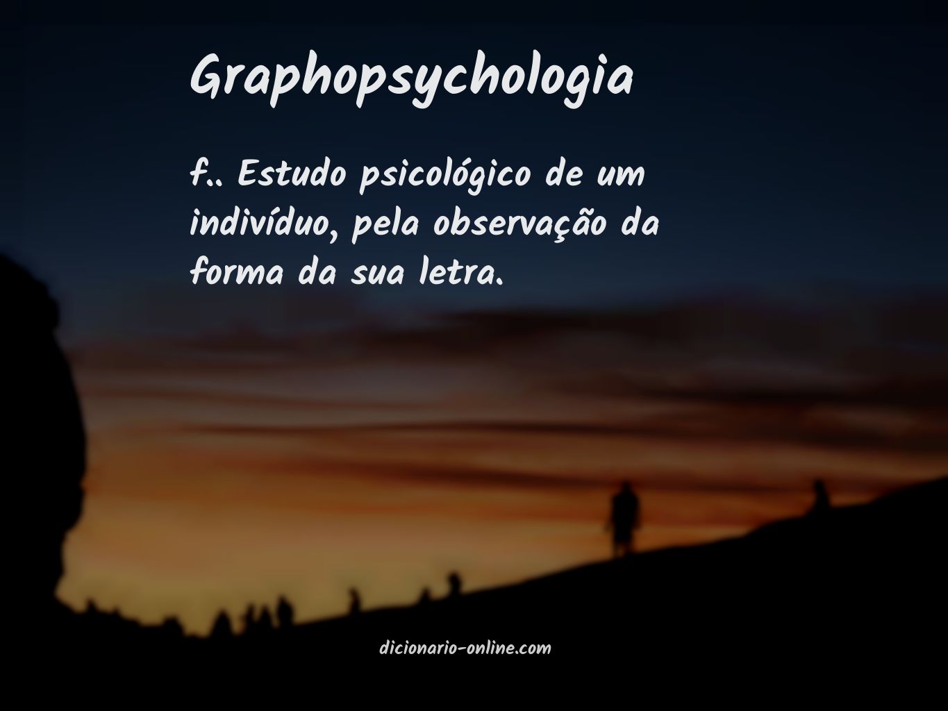Significado de graphopsychologia