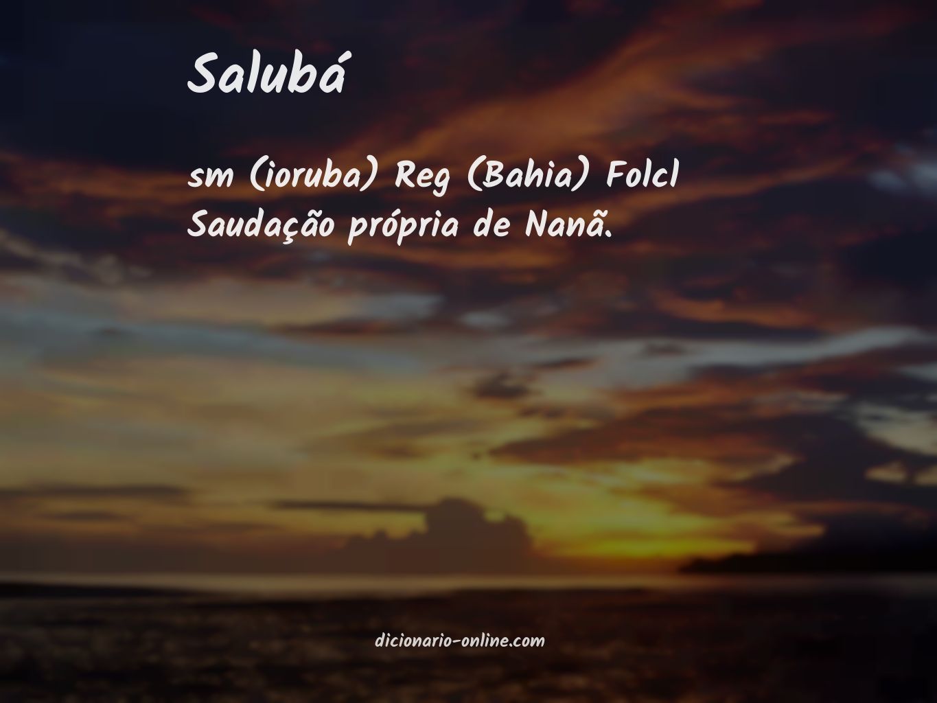 Significado de salubá