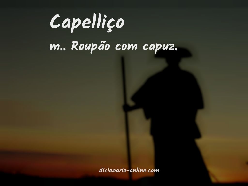 Significado de capelliço