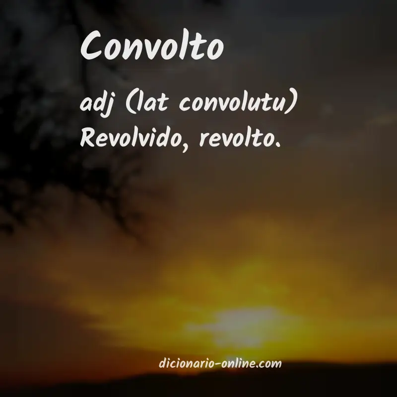 Significado de convolto
