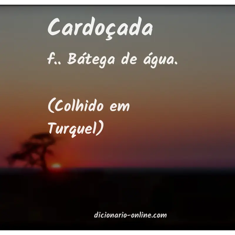 Significado de cardoçada