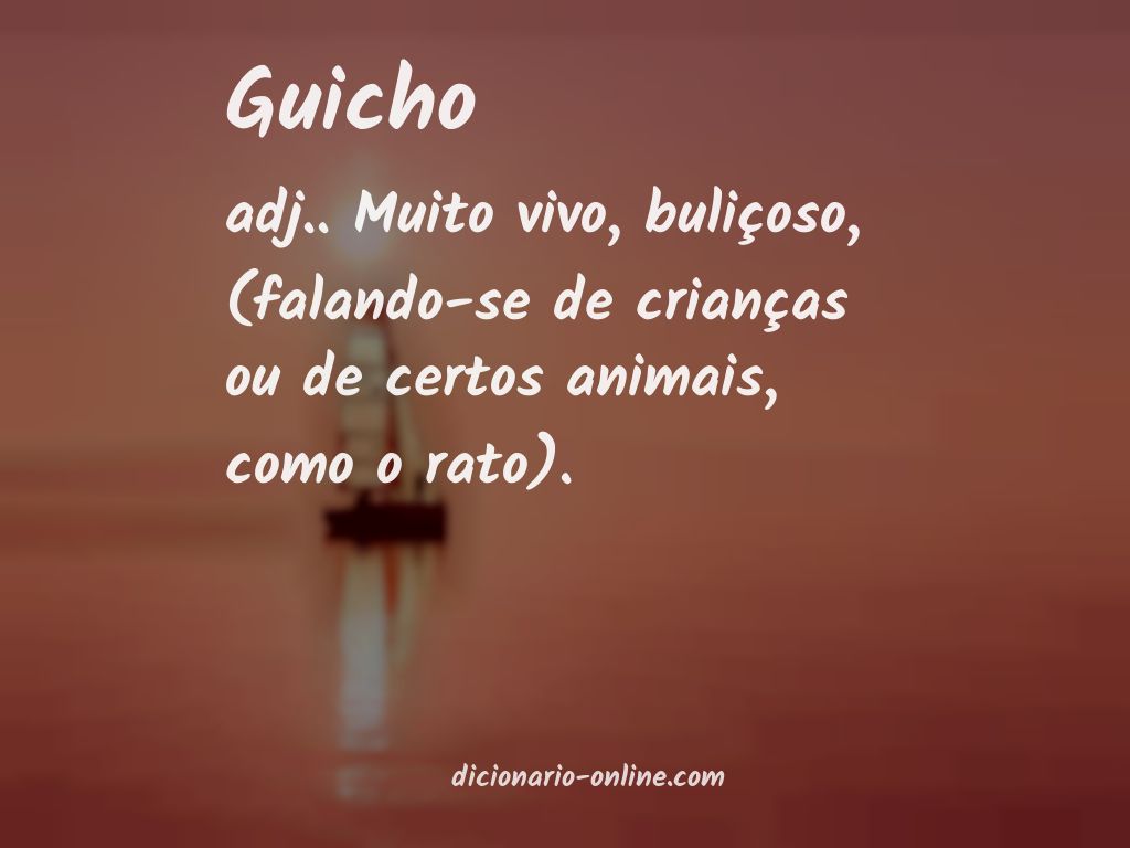 Significado de guicho