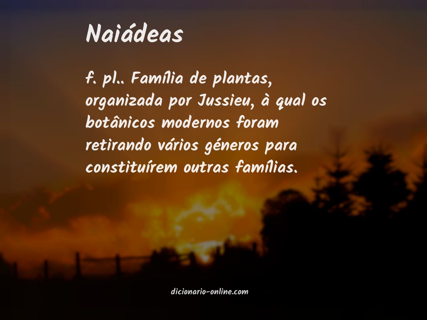 Significado de naiádeas