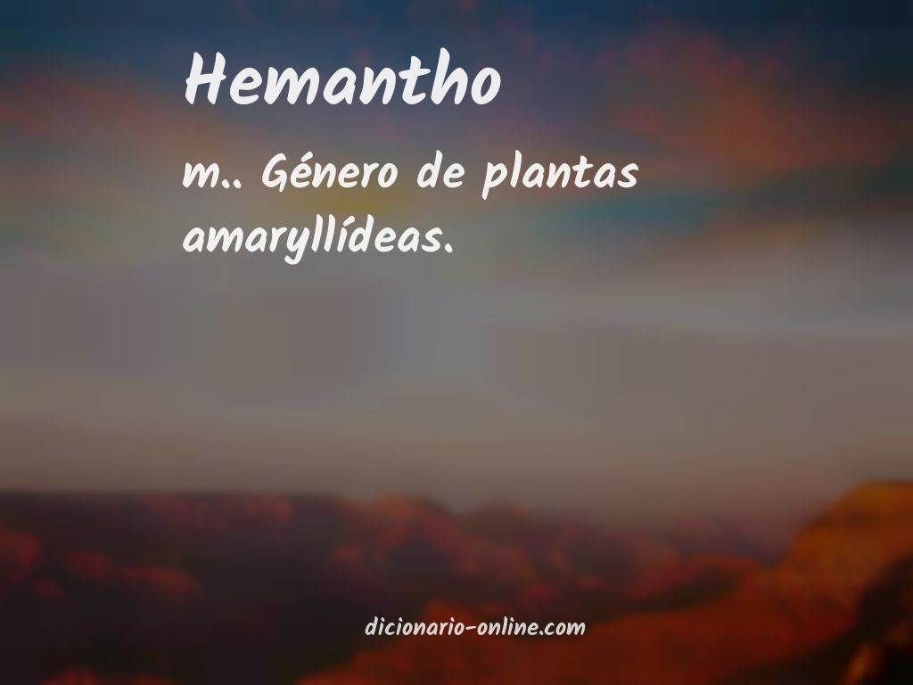 Significado de hemantho