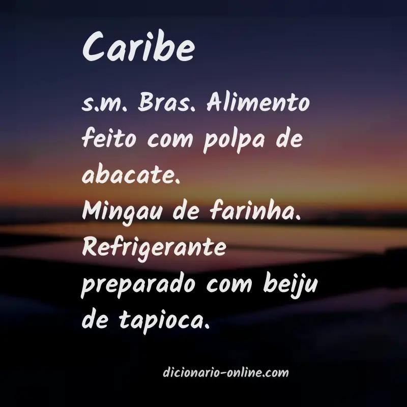 Significado de caribe
