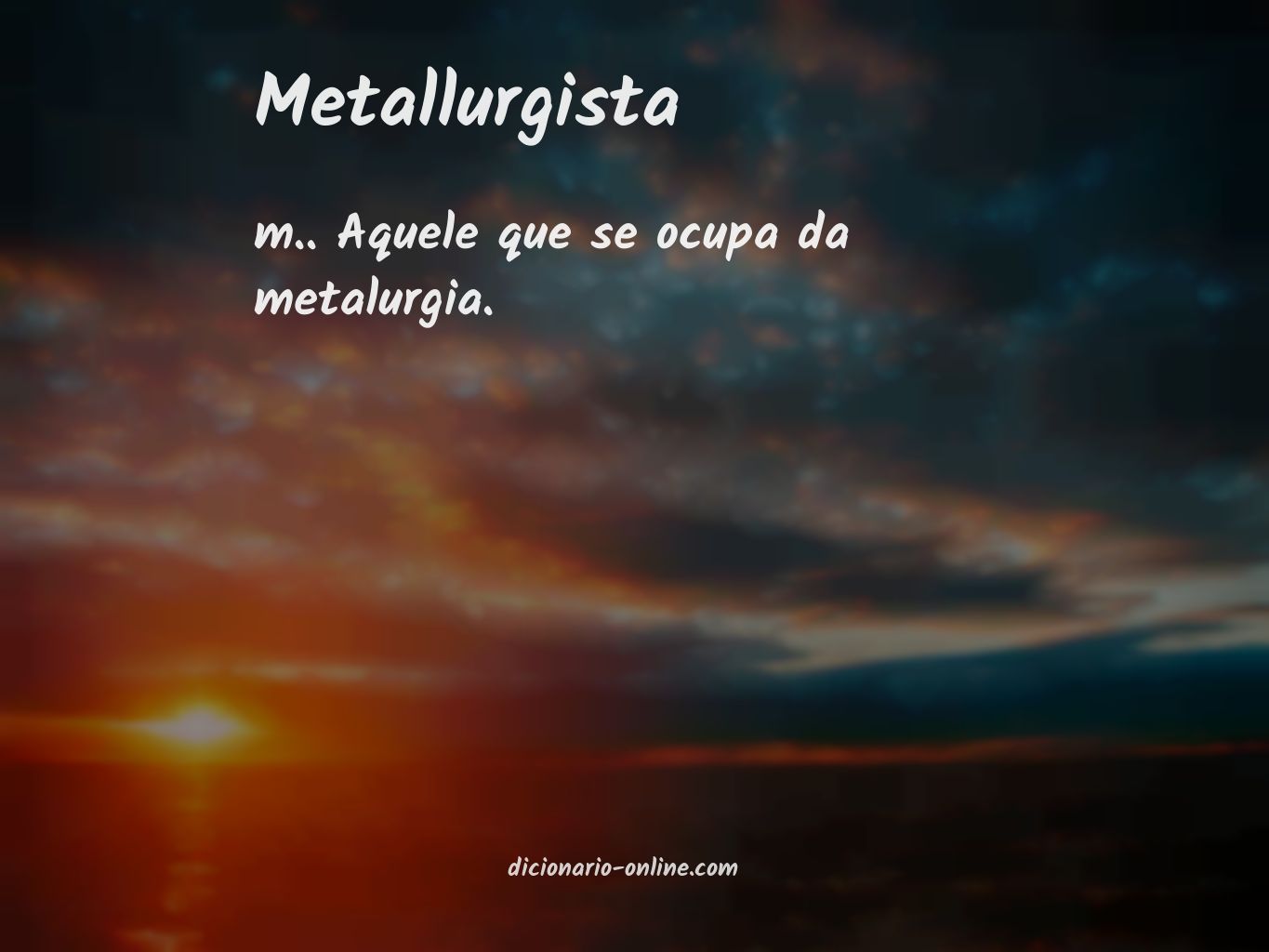 Significado de metallurgista