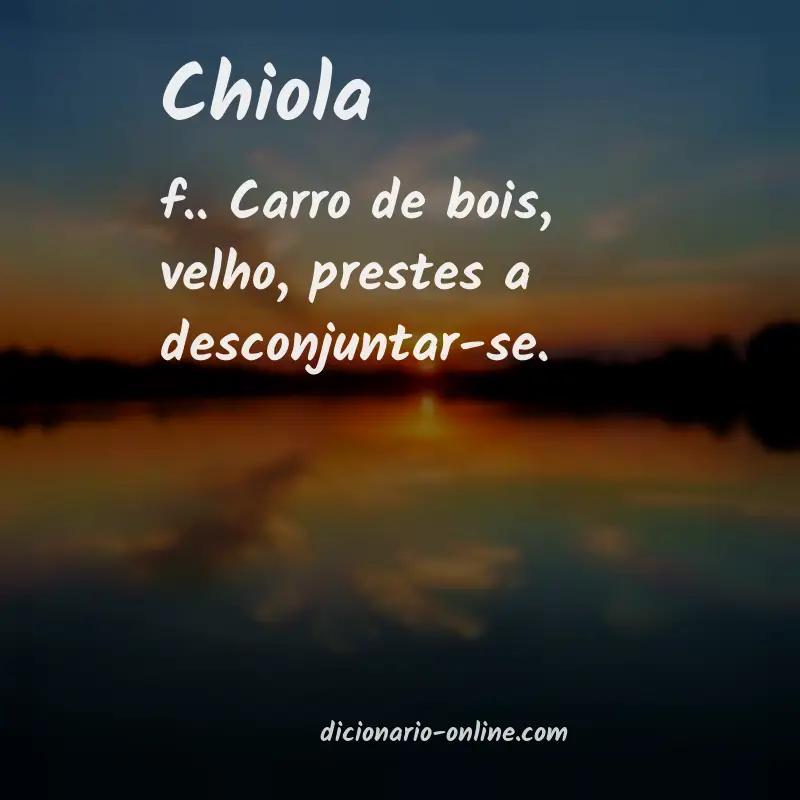 Significado de chiola