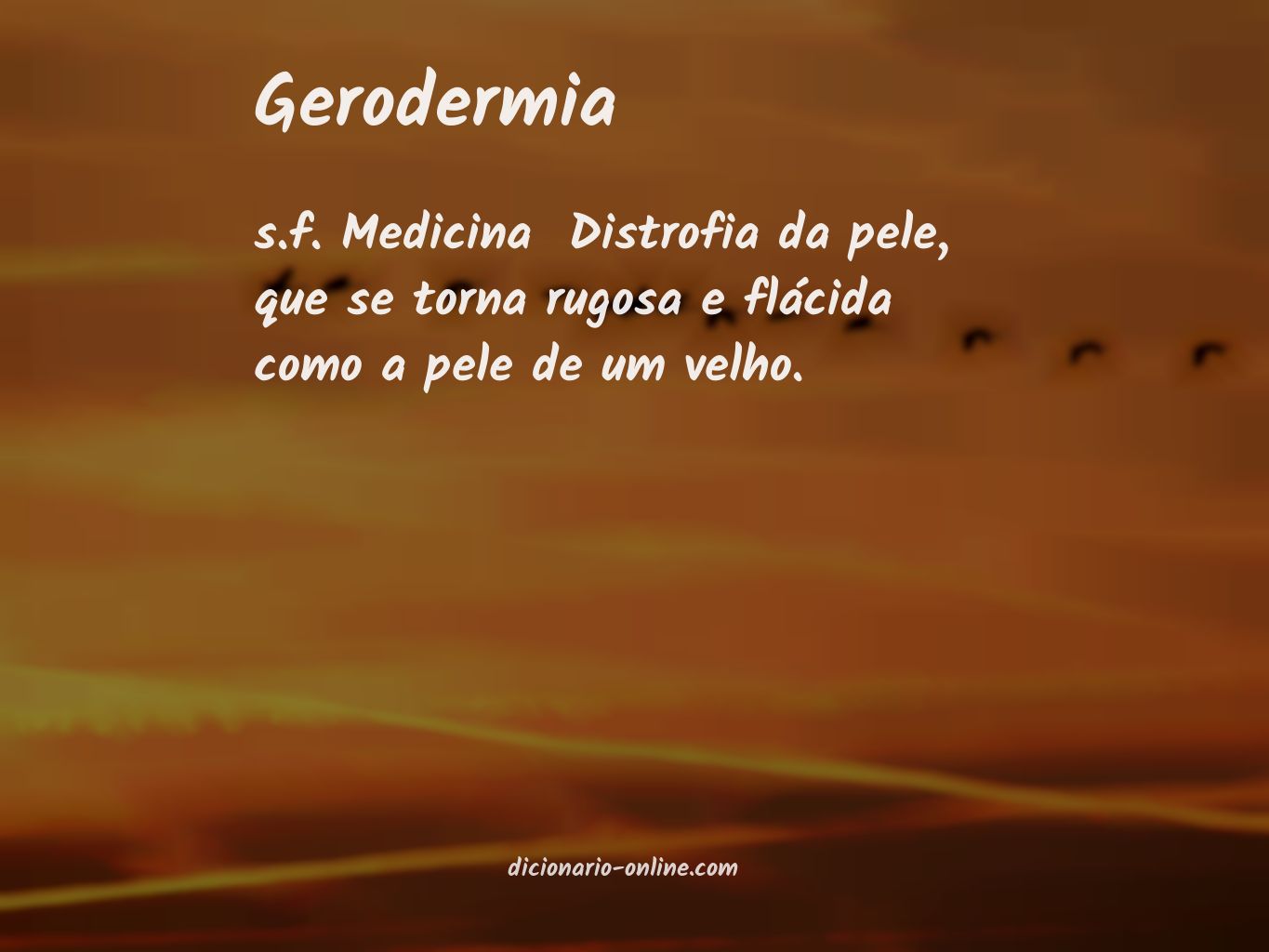 Significado de gerodermia