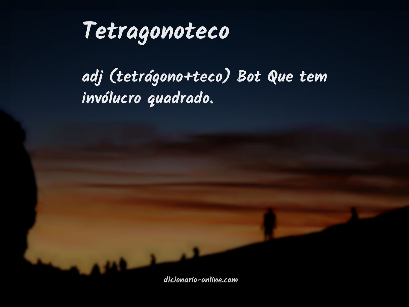 Significado de tetragonoteco