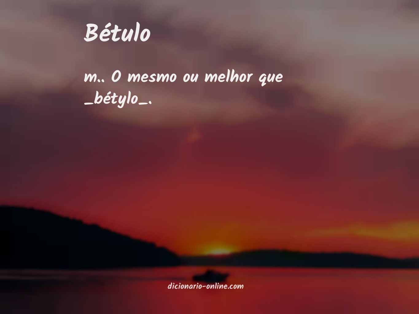 Significado de bétulo