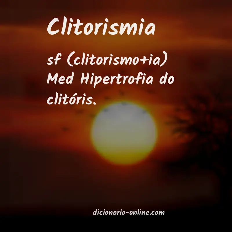 Significado de clitorismia
