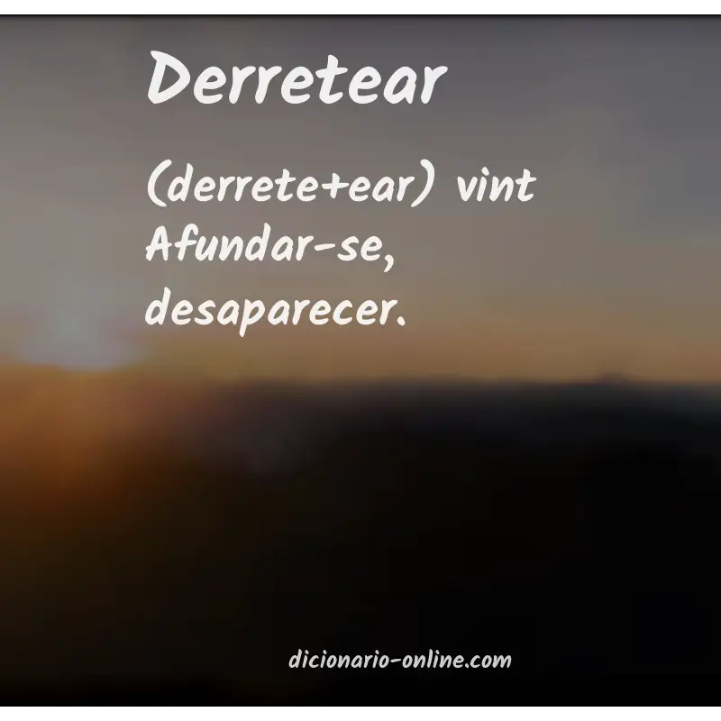 Significado de derretear