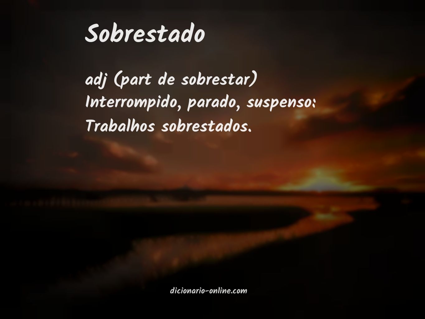 Significado de sobrestado